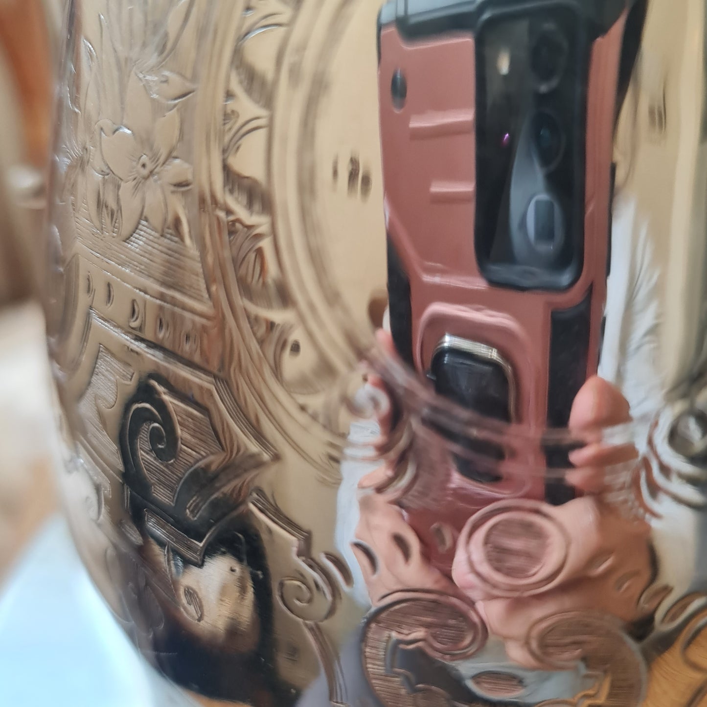 1907 Horace Woodward & Co Sterling Silver tall Coffee pot -855gm