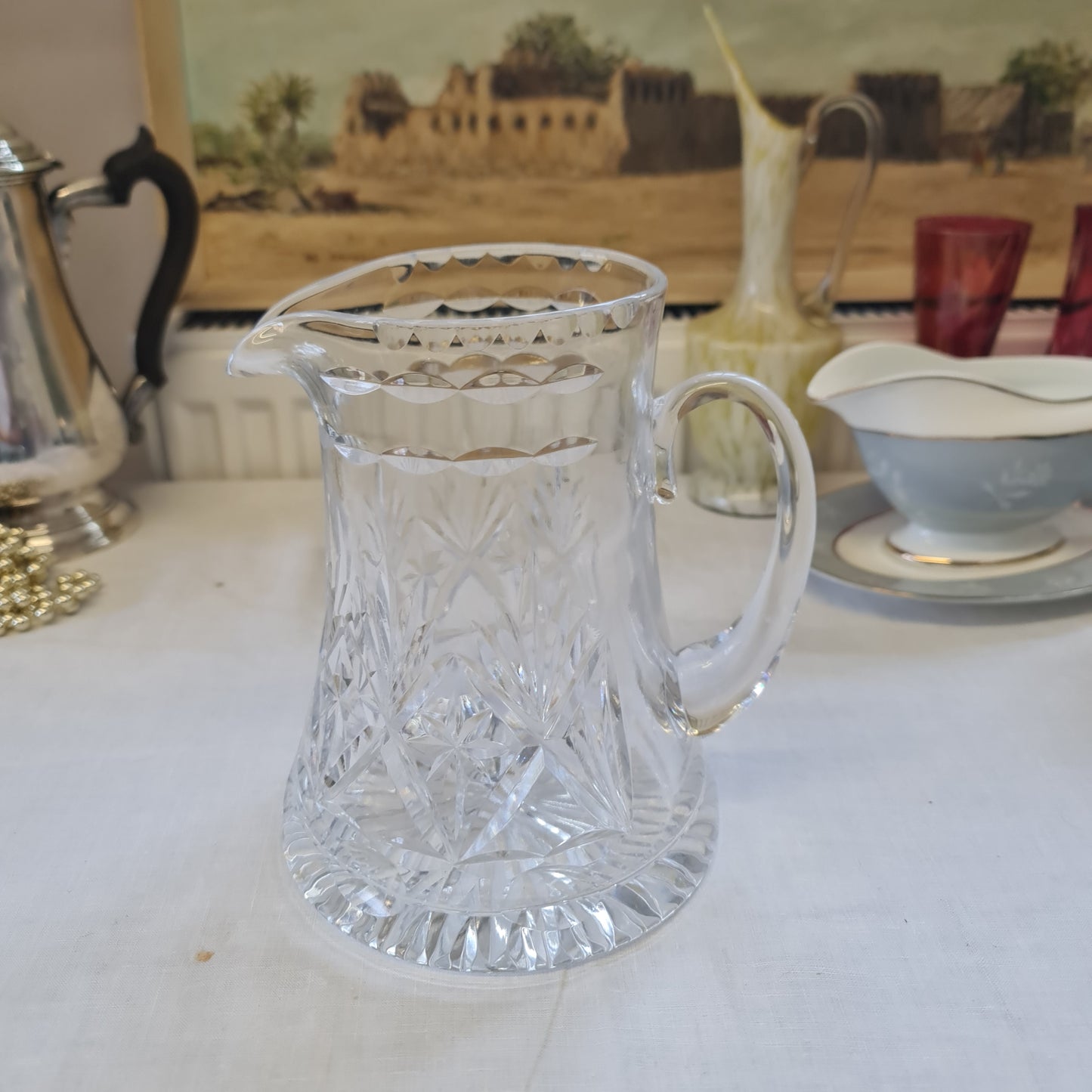 Gorgeous  Vintage crystal big jug