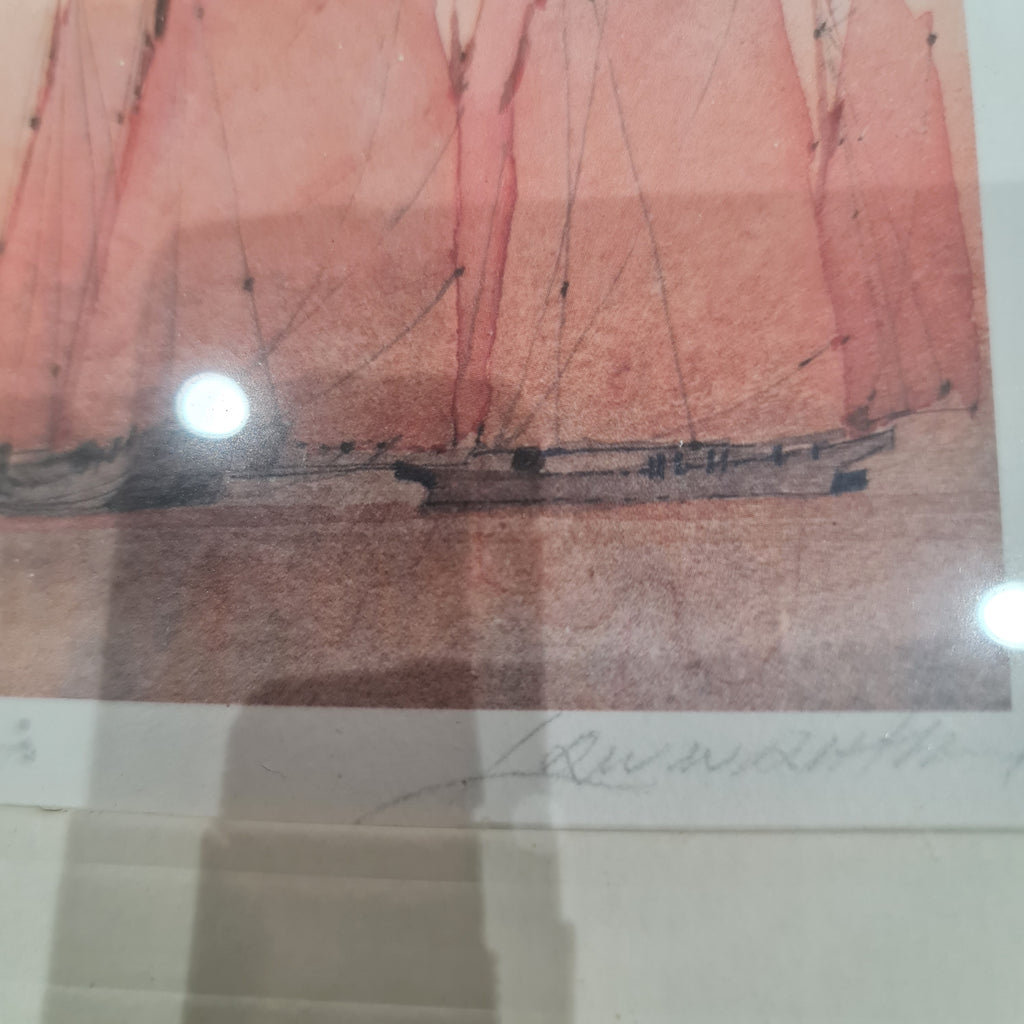 William L Wyllie 1Yacht Seascape Etching