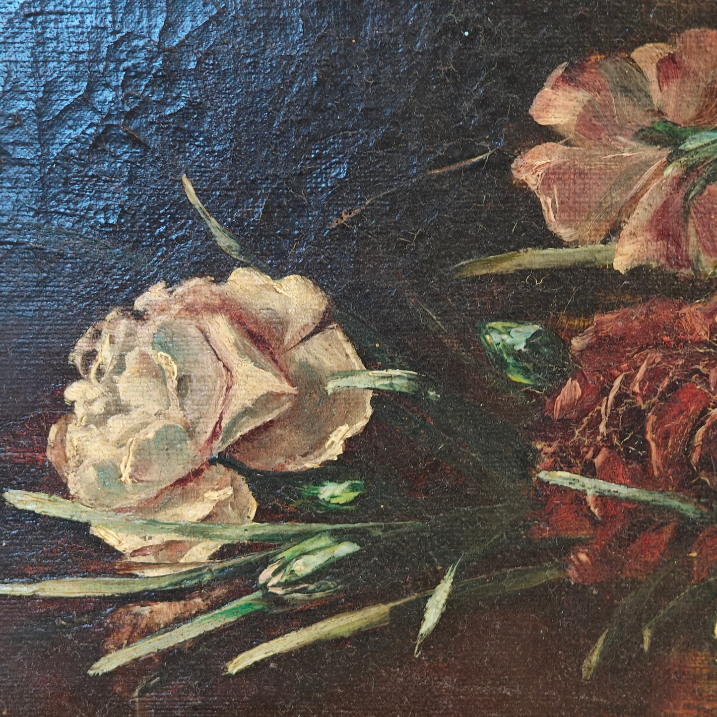 Antique original oil painting by British artist TH walker