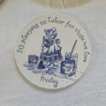 Staffordshire hand painted plate
