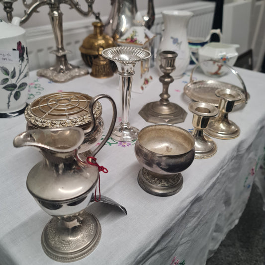 Vintage Silver plated ornaments