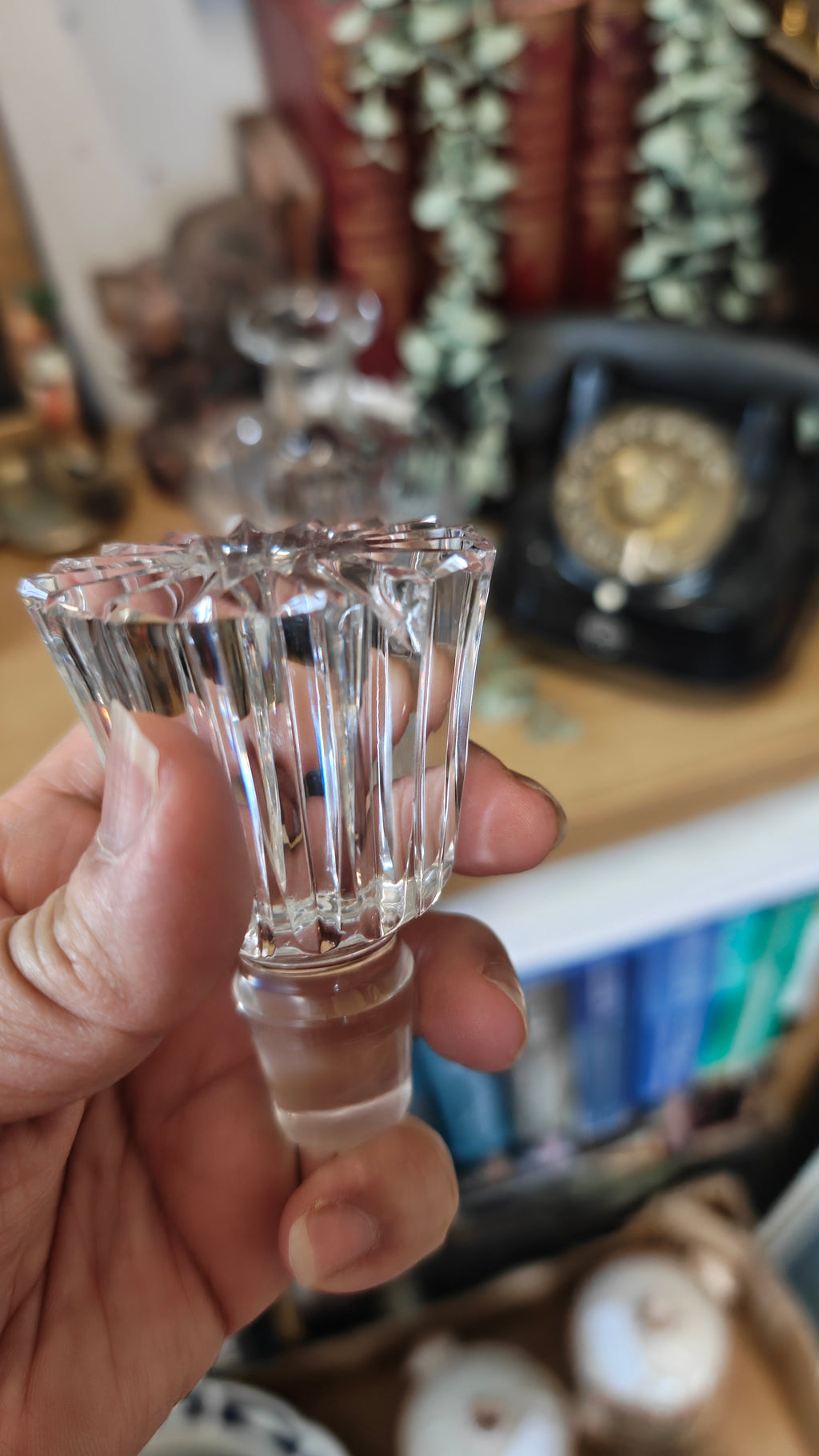 Vintage Waterford crystal decanter - minor chip on top