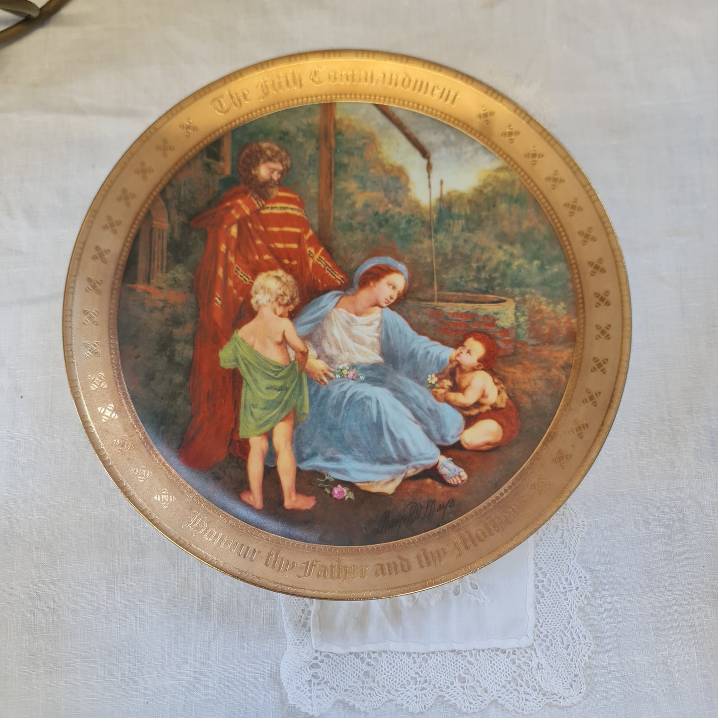 The Danbury Mint's "The Ten Commandments Plate Collection," featuring art by Mary Mayo.