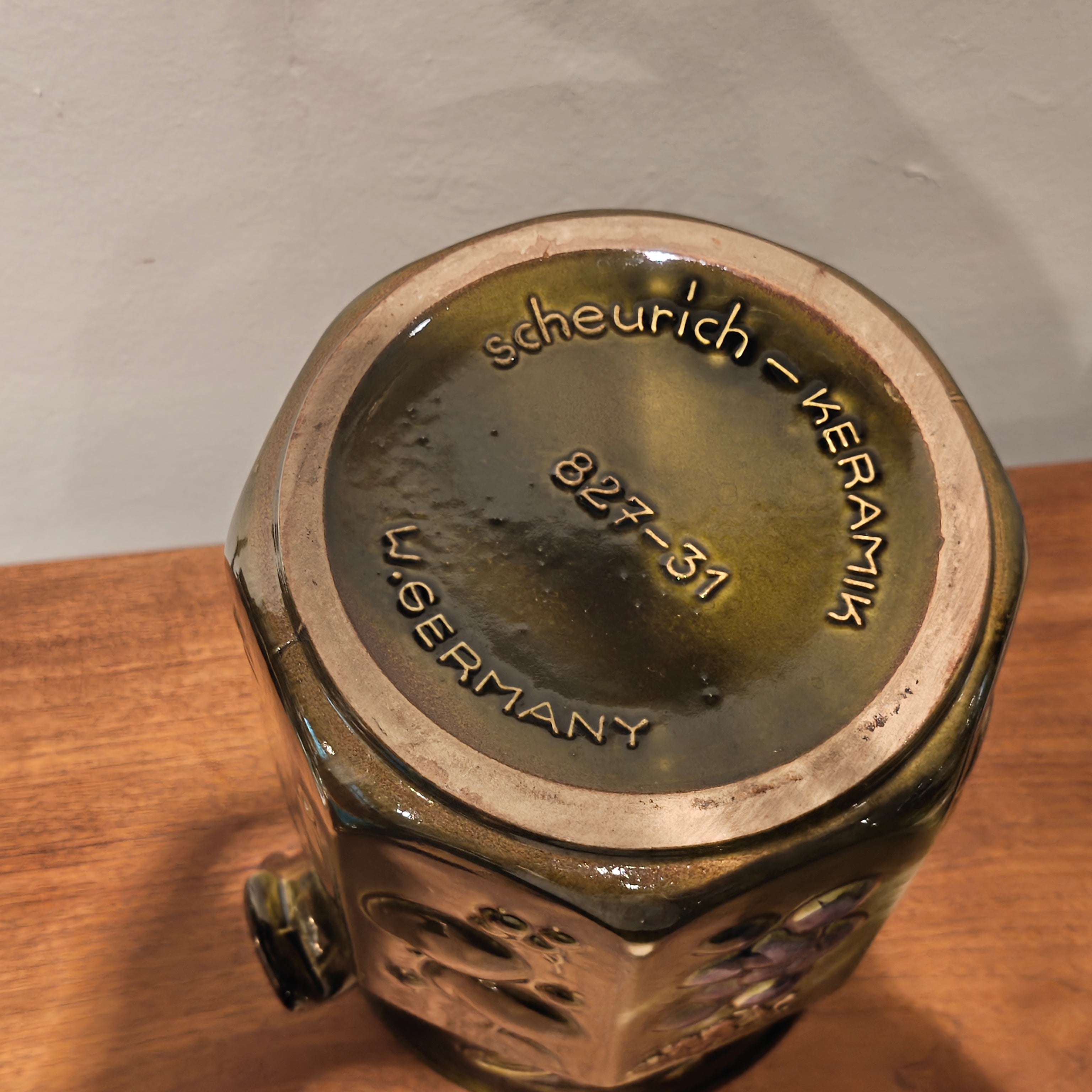 Scheurich-Keramik Rumtopf, a vintage German stoneware rum pot
