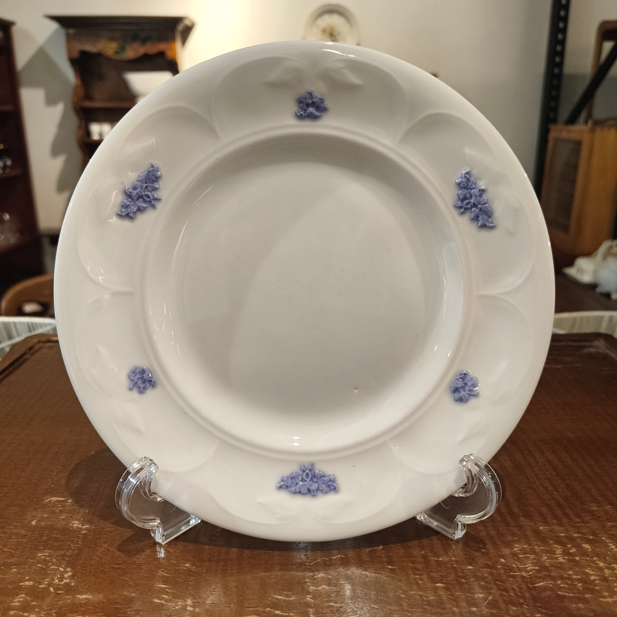 Vintage Adderley Fine Bone China "Blue Chelsea" 20cm Breakfast Plate - Made in England
