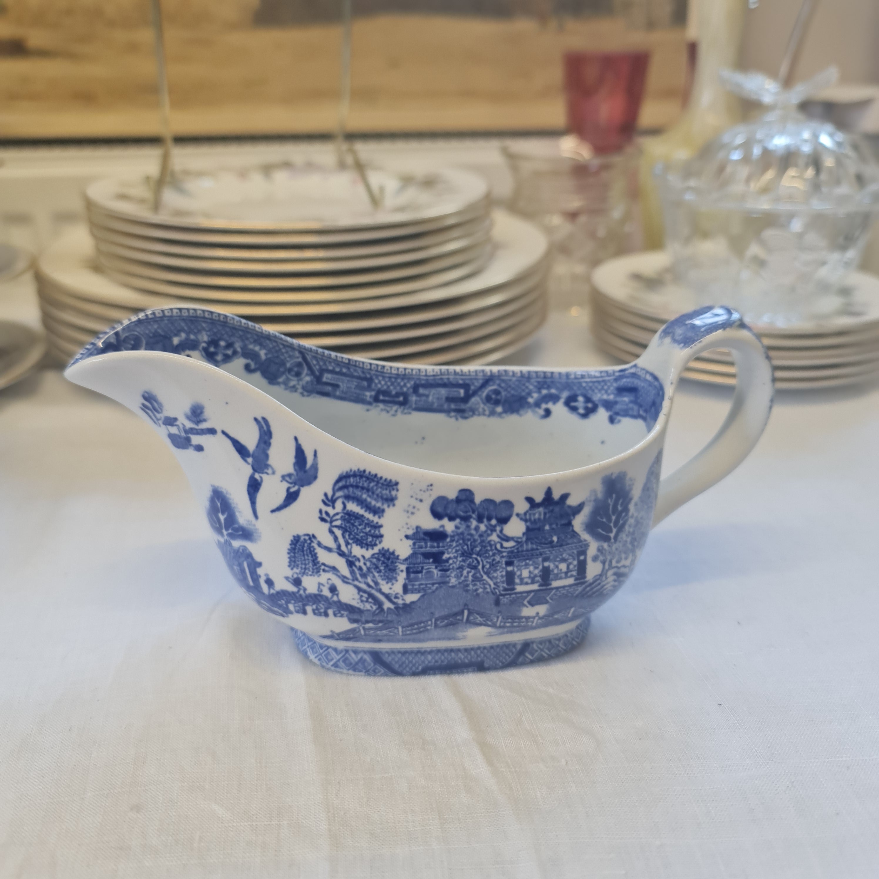 Ridgways Willow Ware Blue Willow gravy bowl or sauce bowl