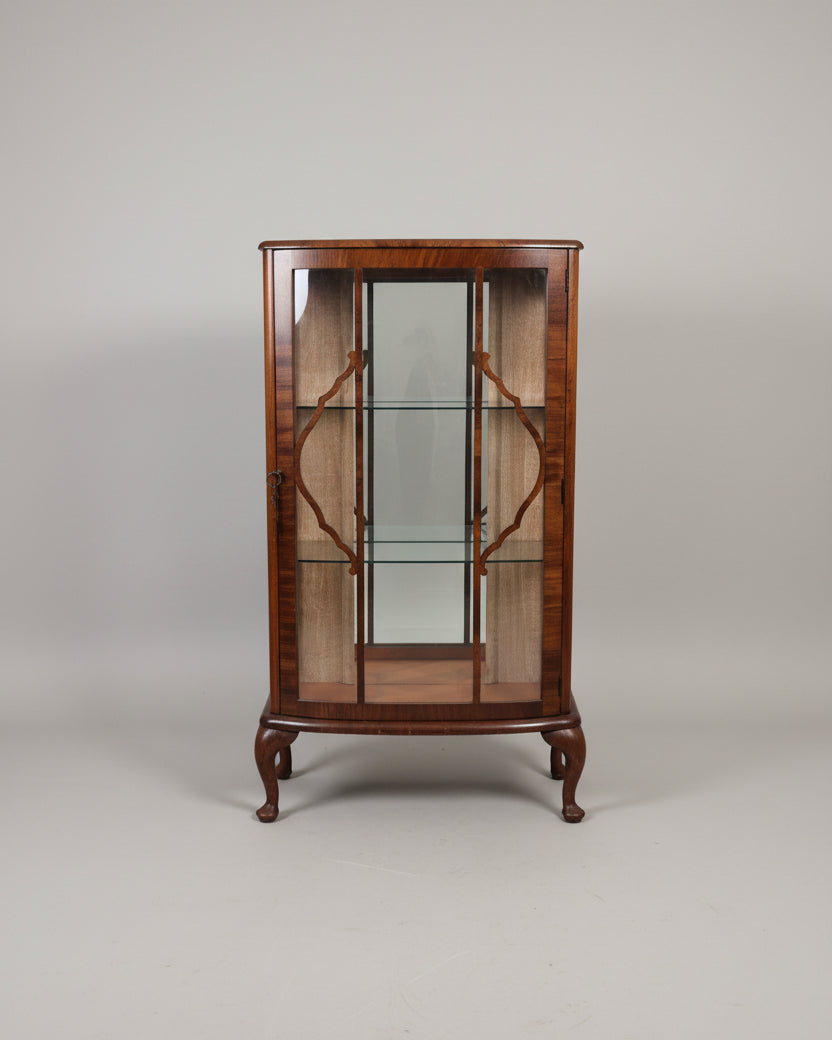 Vintage Display Cabinet with Mirror Backing