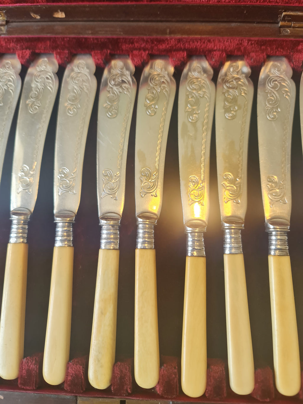 Victorian high grade silver plated cutlery by Joseph Haywood &Co