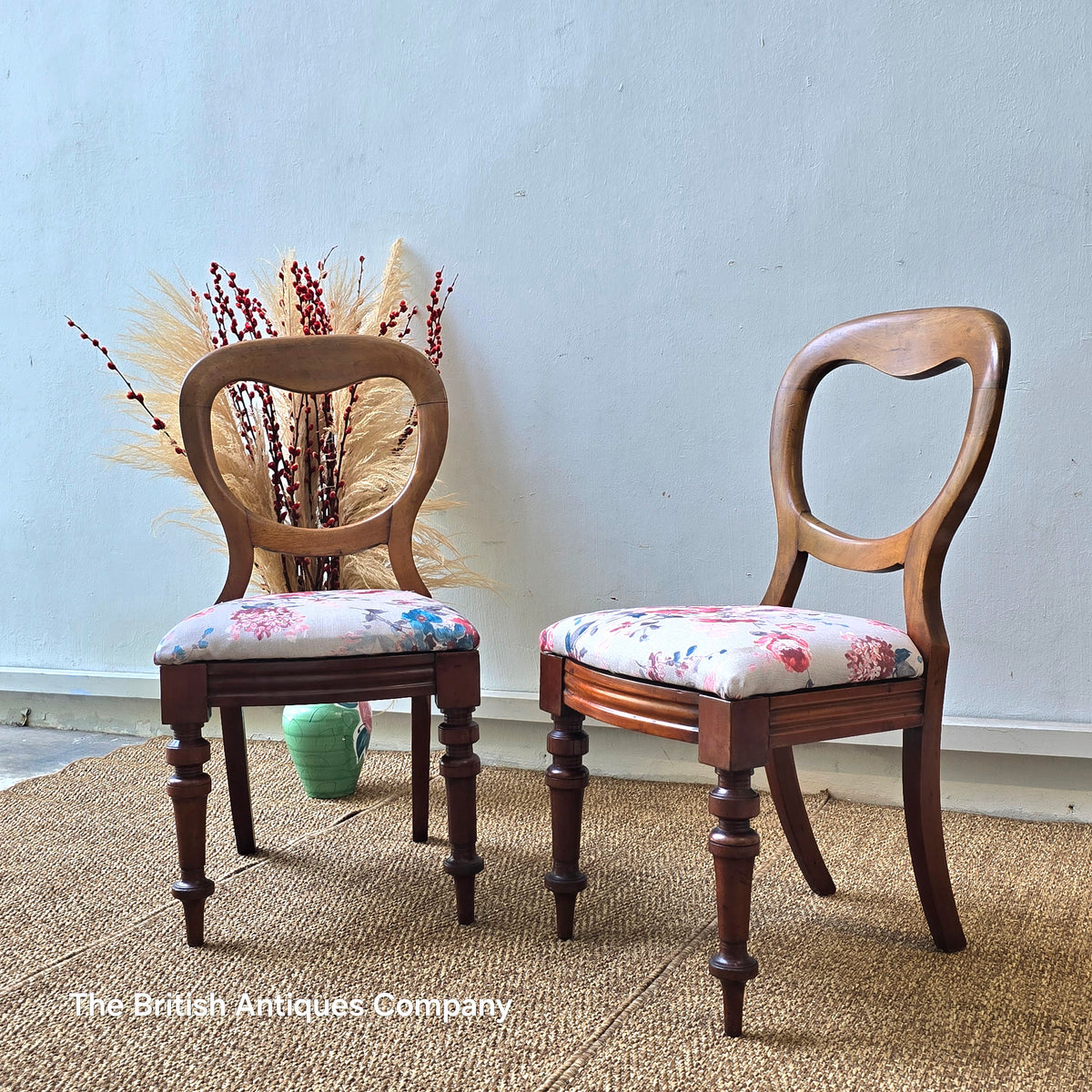 Victorian Style Mahogany Chair with Sprayed Legs