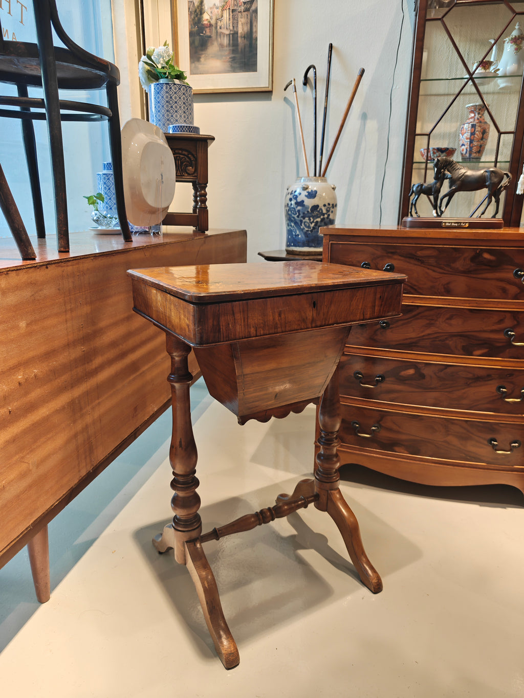 Victorian sewing table, circa 1860