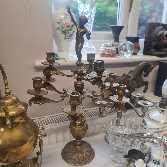 Antique French 9 arms candlelabra