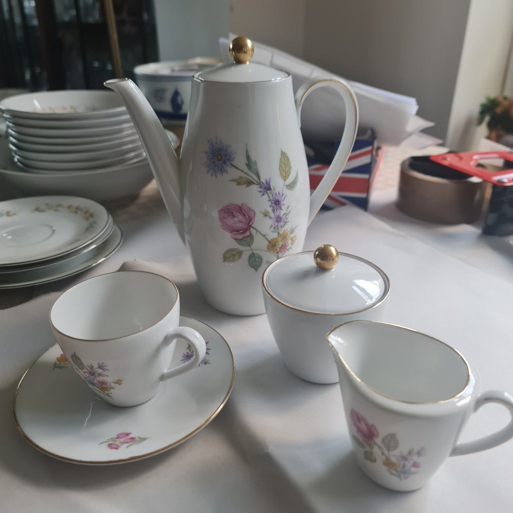 Germany Bavaria flora coffee set