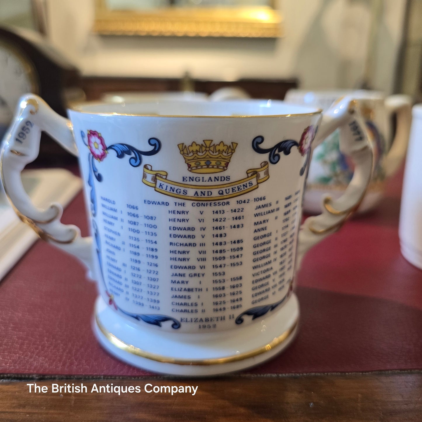 Kings and Queens (To Commemorate The Silver Jubilee of HM Queen Elizabeth II 1977 Mug (Aynsley)