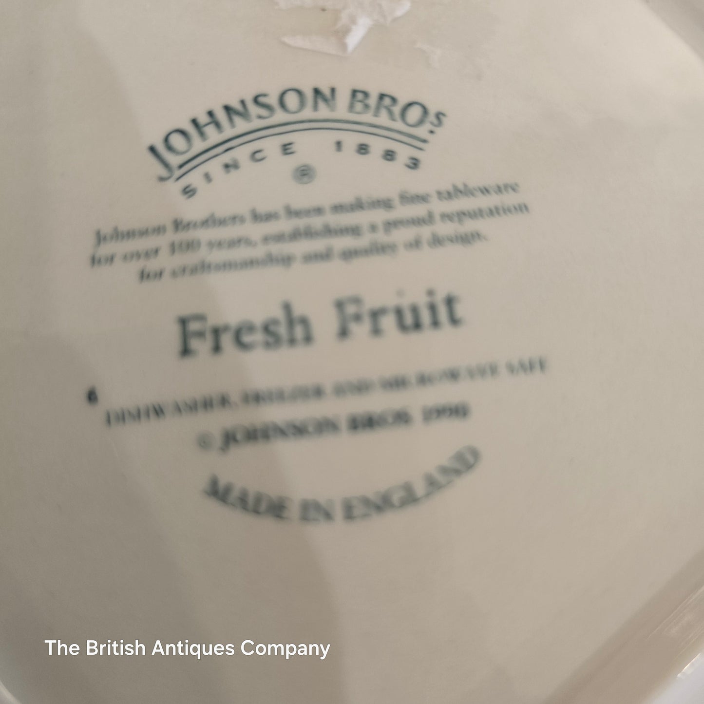 Johnson Brother Fresh Fruit Cake Plate
