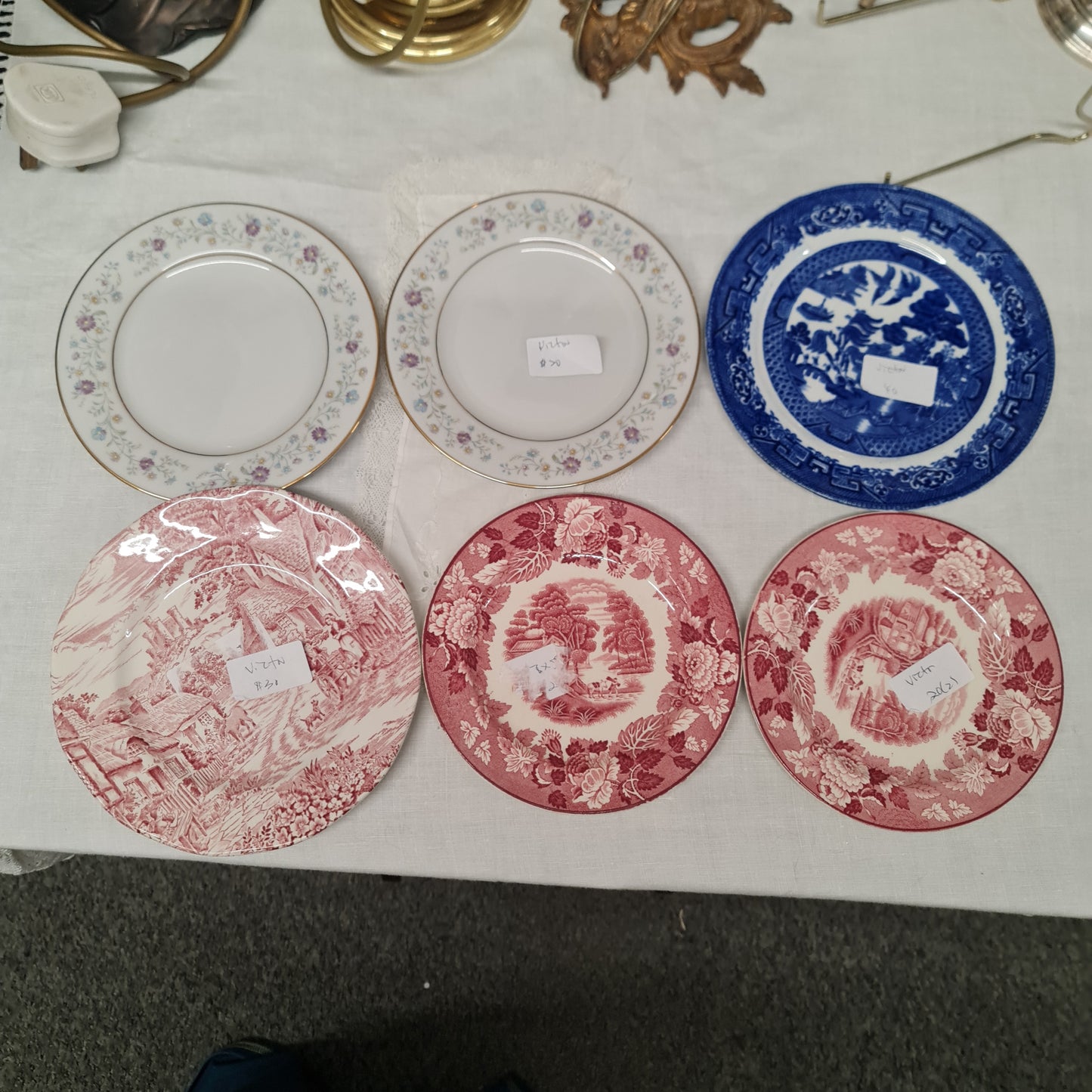 Assorted cake plate clearance sale x 6 pcs