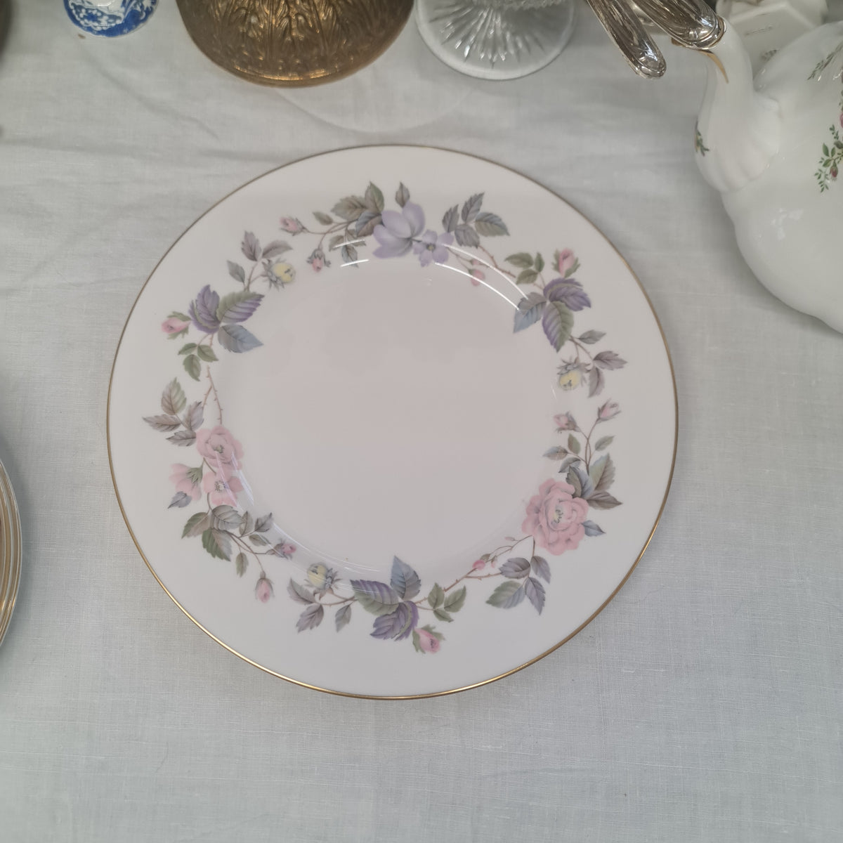 Royal Worcester June Garland Fine Bone China Dinnerware | Vintage English Tableware