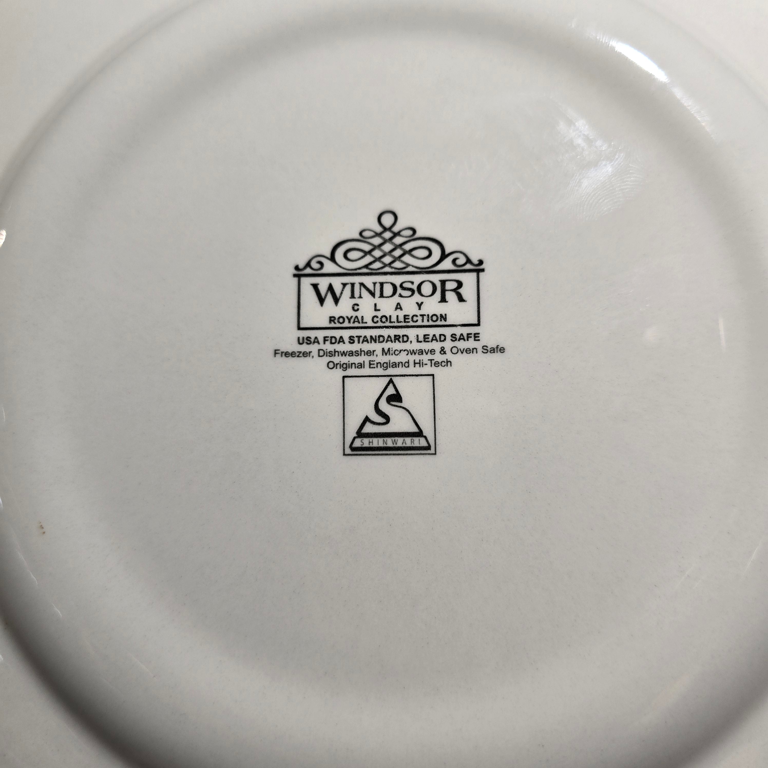 Windsor Clay Royal Collection Blue & White Floral Chintz Plate (21.5cm)