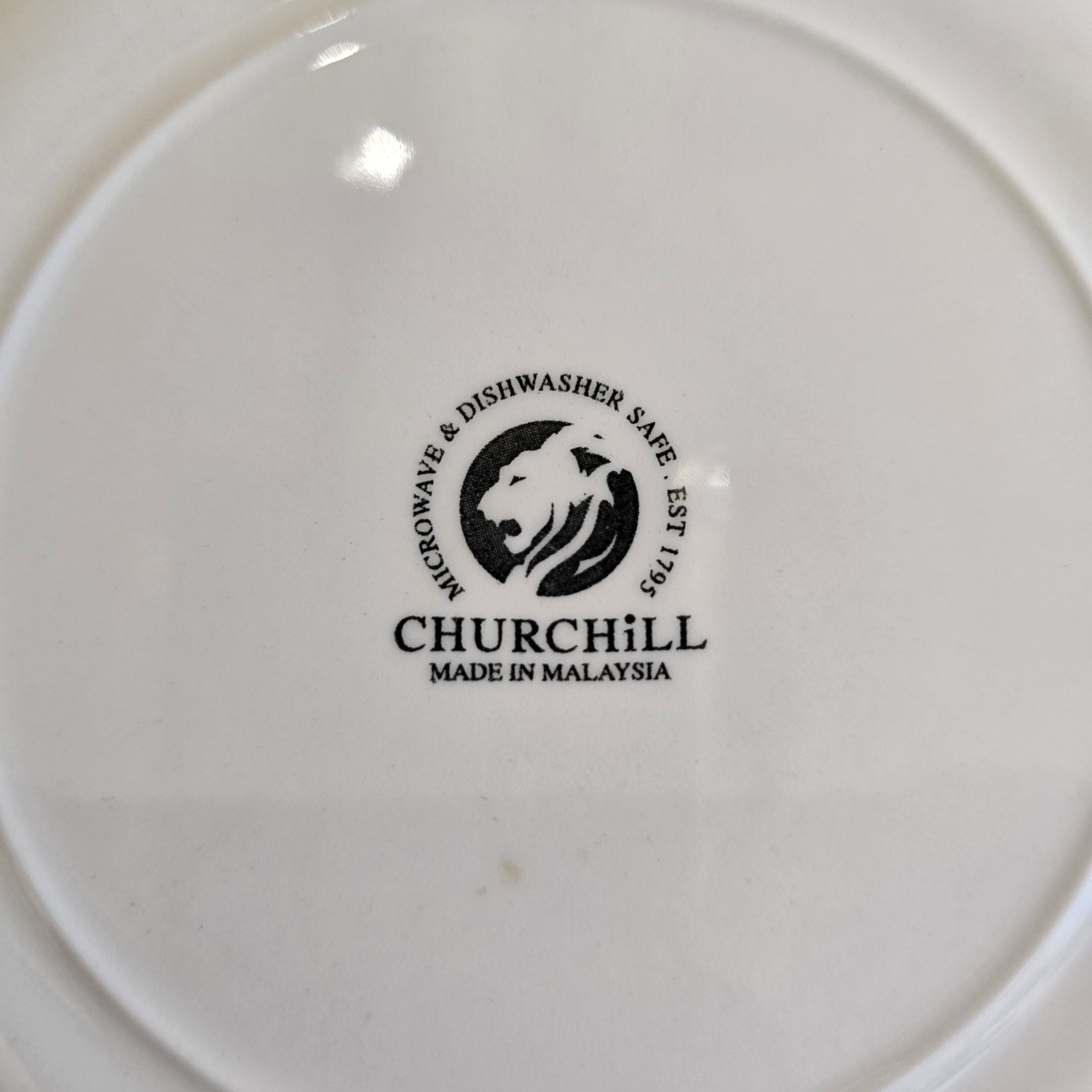 Churchill Pink & Cream Floral Chintz Rimmed Plate (20cm)