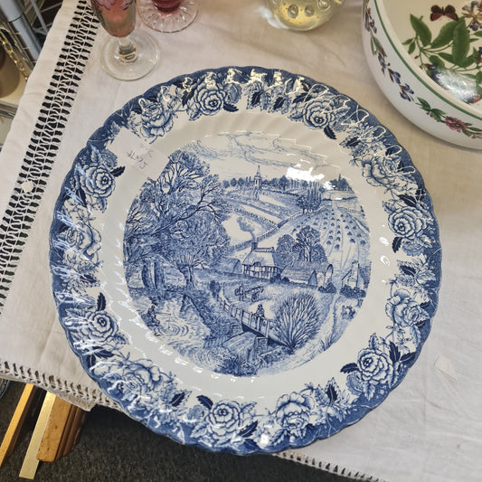 British Anchor English country scene big platter