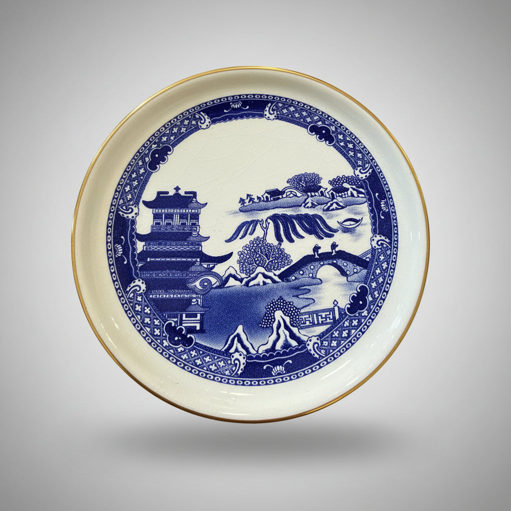 Vintage Ringtons 'Blue Willow' Pin Dish by Wade Ceramics