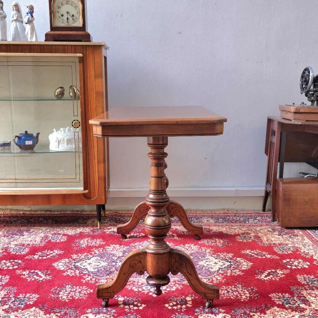 Victorian Turned Leg Console Table