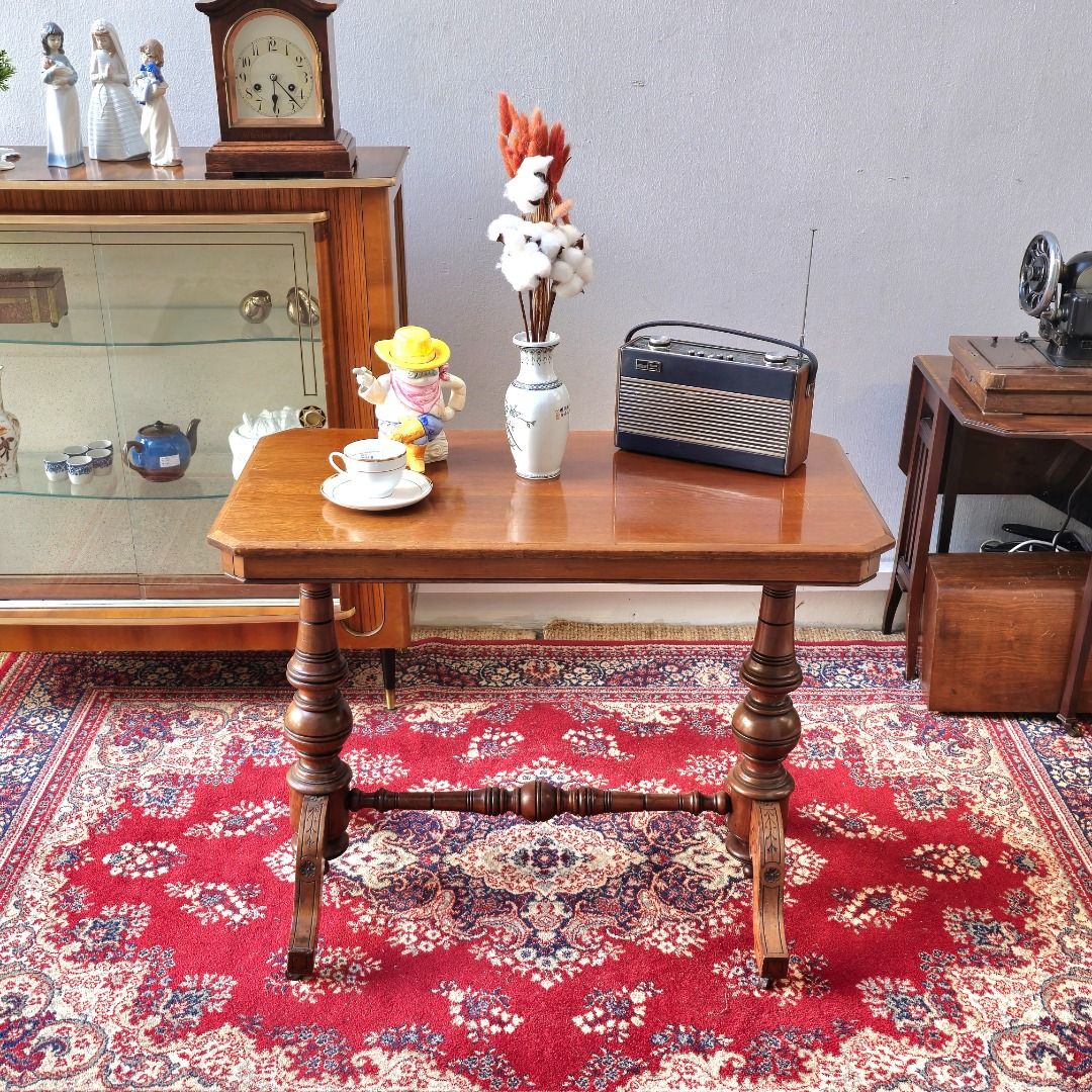 Victorian Turned Leg Console Table