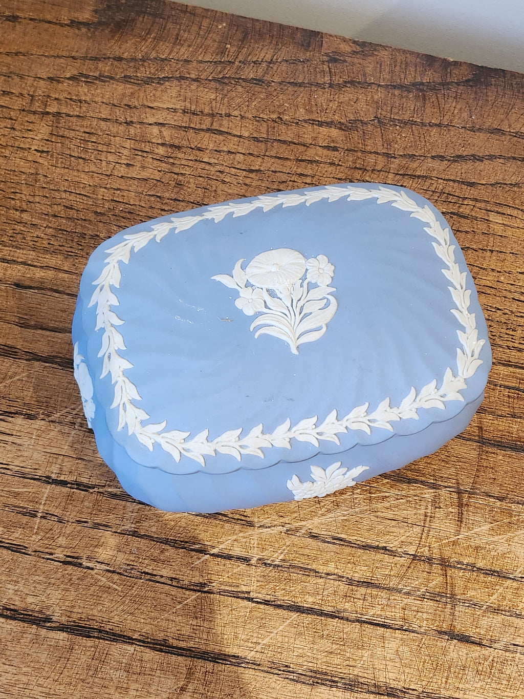 Wedgwood Blue Jasper Rectangle Candy box