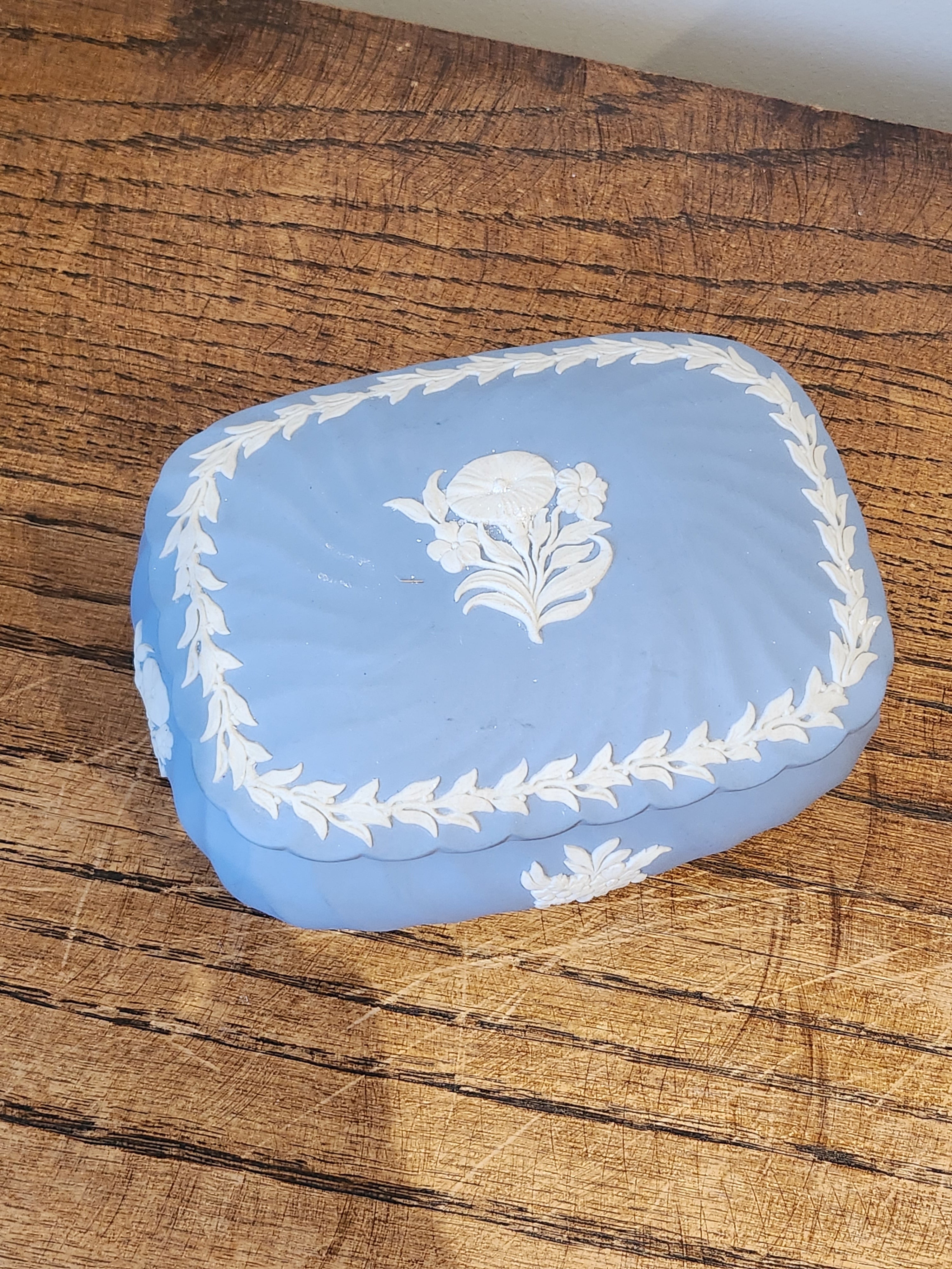 Wedgwood Blue Jasper Rectangle Candy box