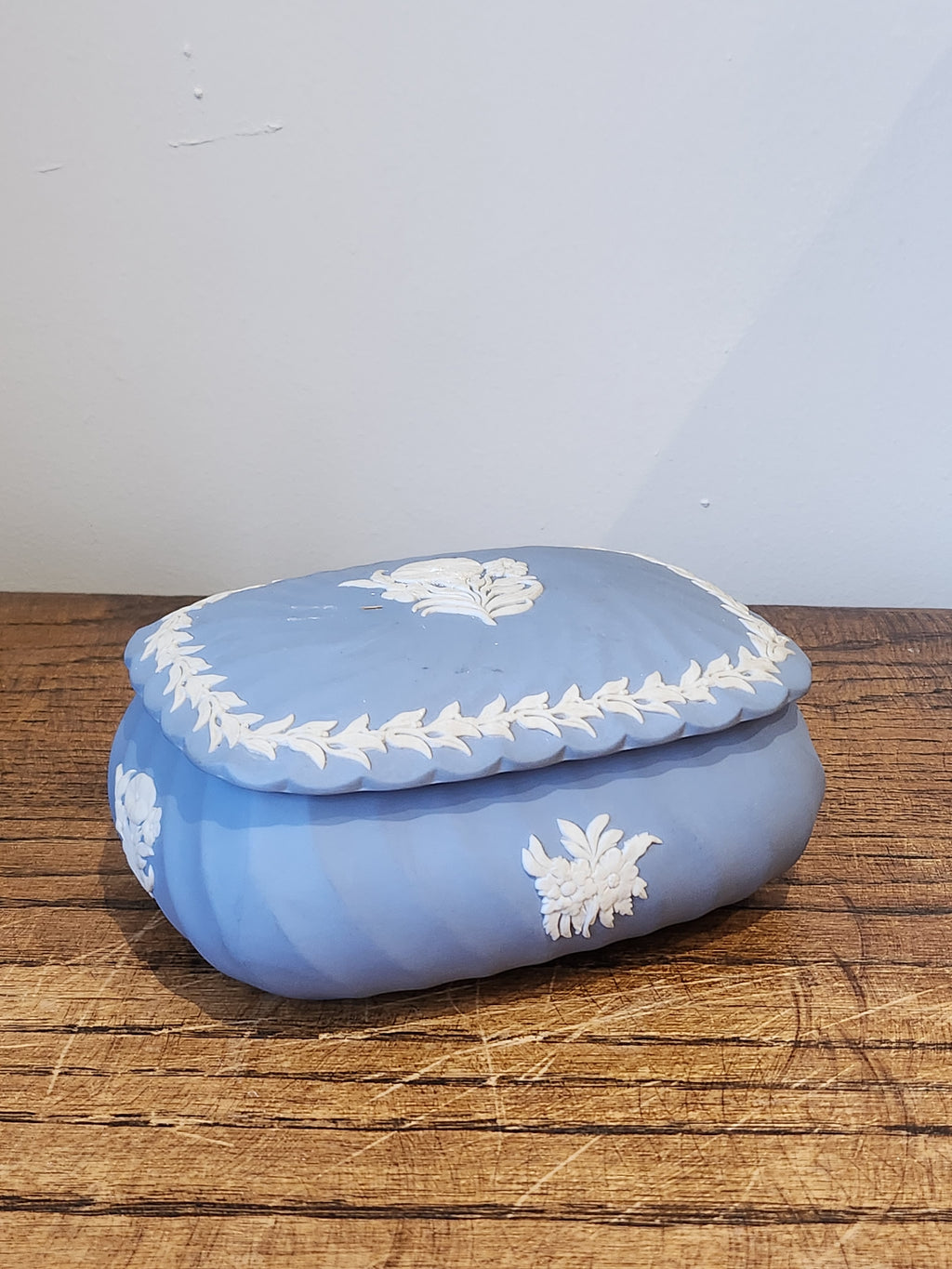 Wedgwood Blue Jasper Rectangle Candy box