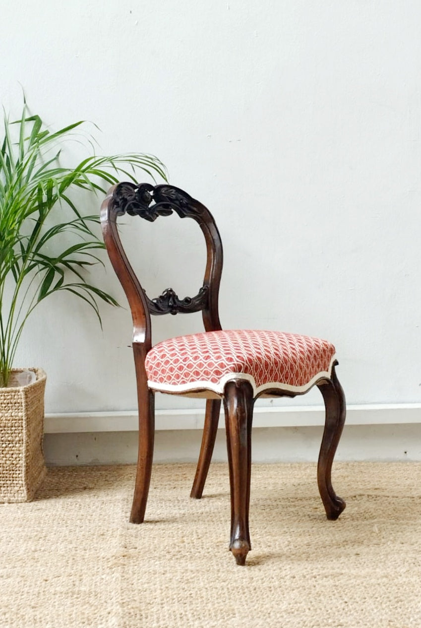 Victorian Mahogany Hand-Craved chair