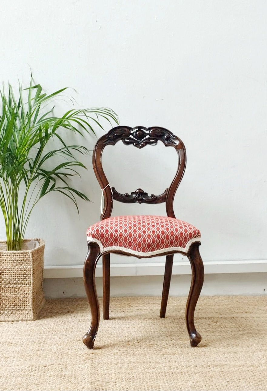 Victorian Mahogany Hand-Craved chair