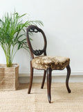 Antique Victorian  Balloon chair in Mahogany wood