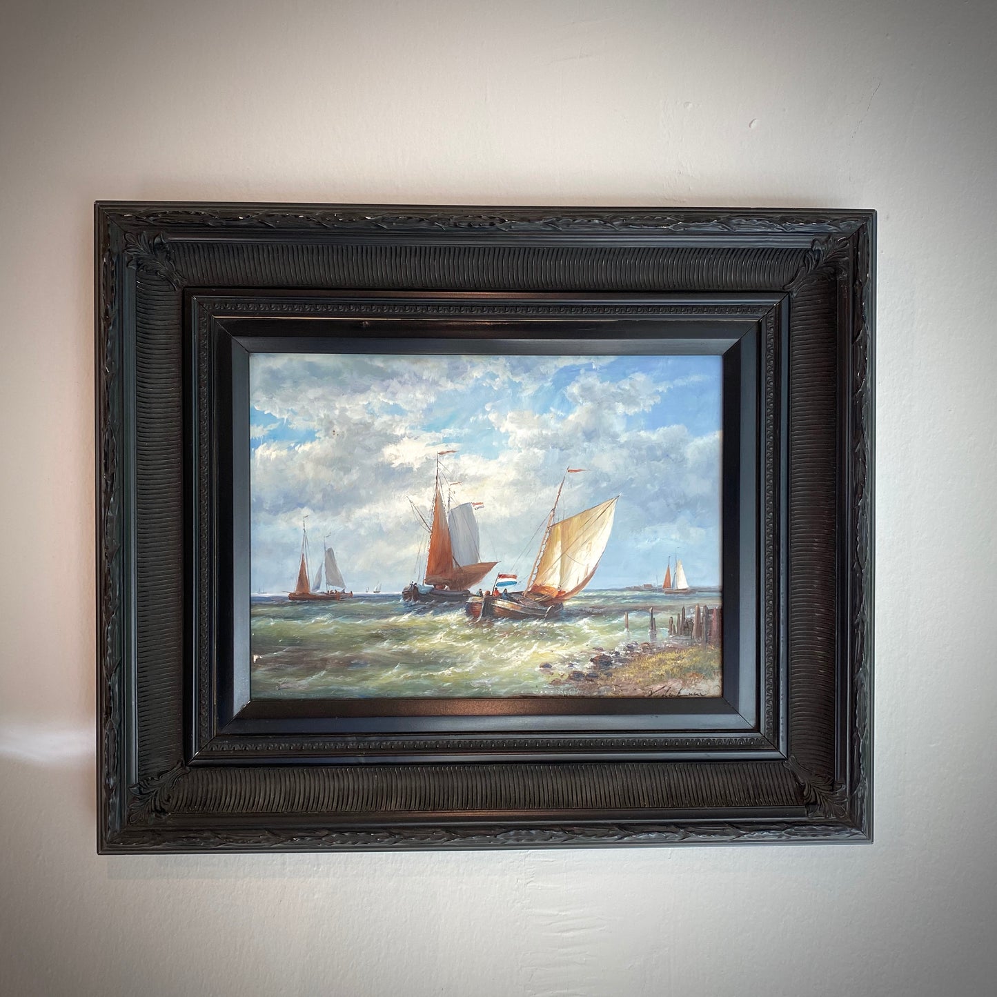 Vintage Dutch Oil Painting signed