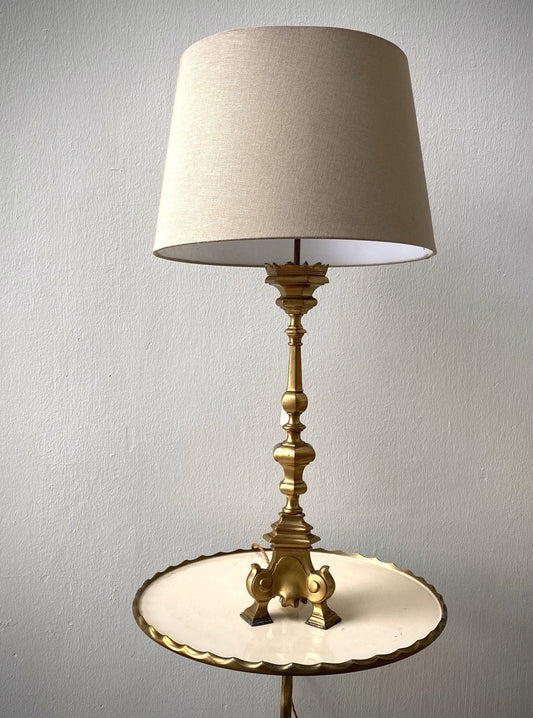 VIctorian Tall Bronze table top lamp