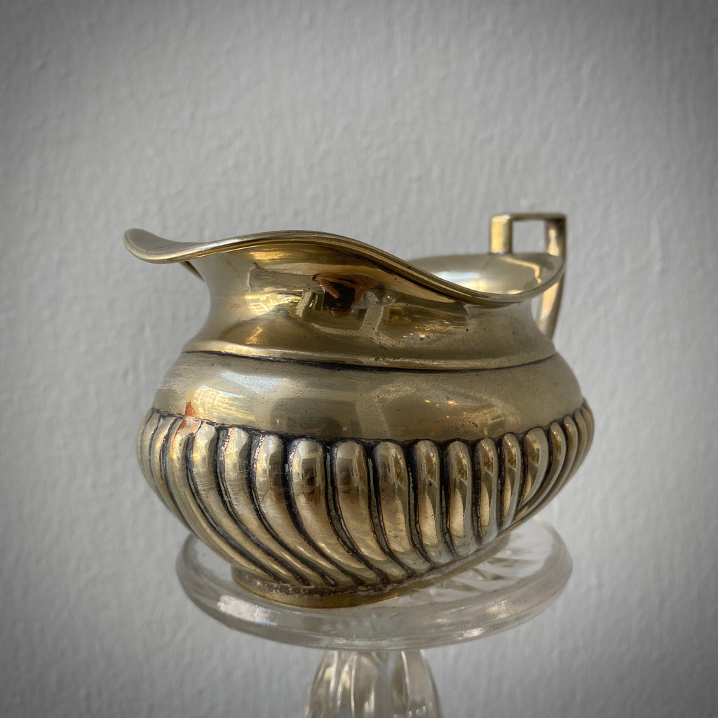Georgian period Silver Plated Milk Jug and Sugar Bowl