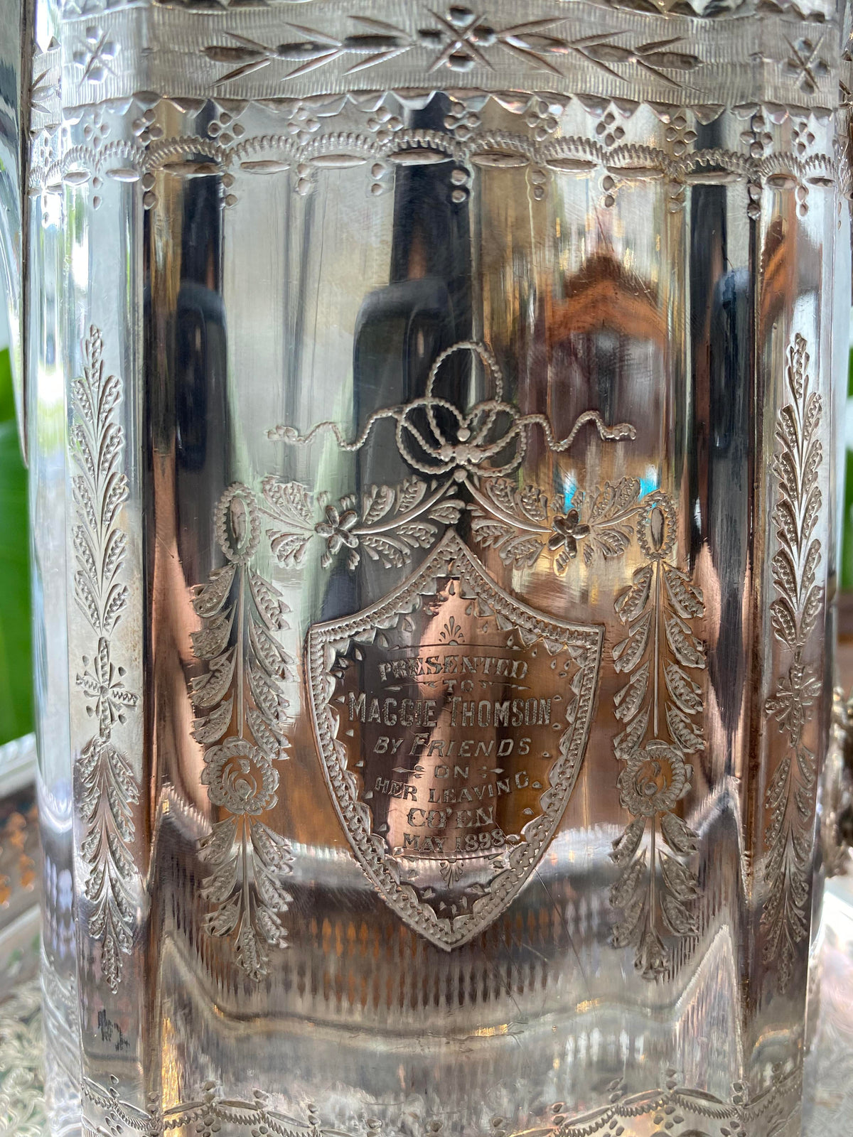 Victorian Silver Plated Milk Jug and Coffee Pot