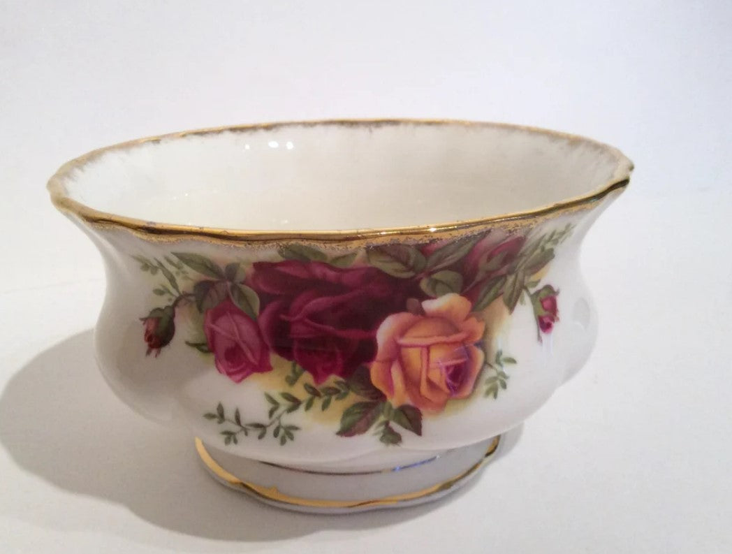 Royal Albert old country rose vintage sugar bowl