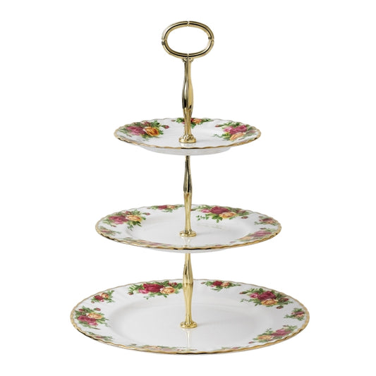 Royal Albert Old Country Roses 3 Tier Cake Stand- BRAND NEW
