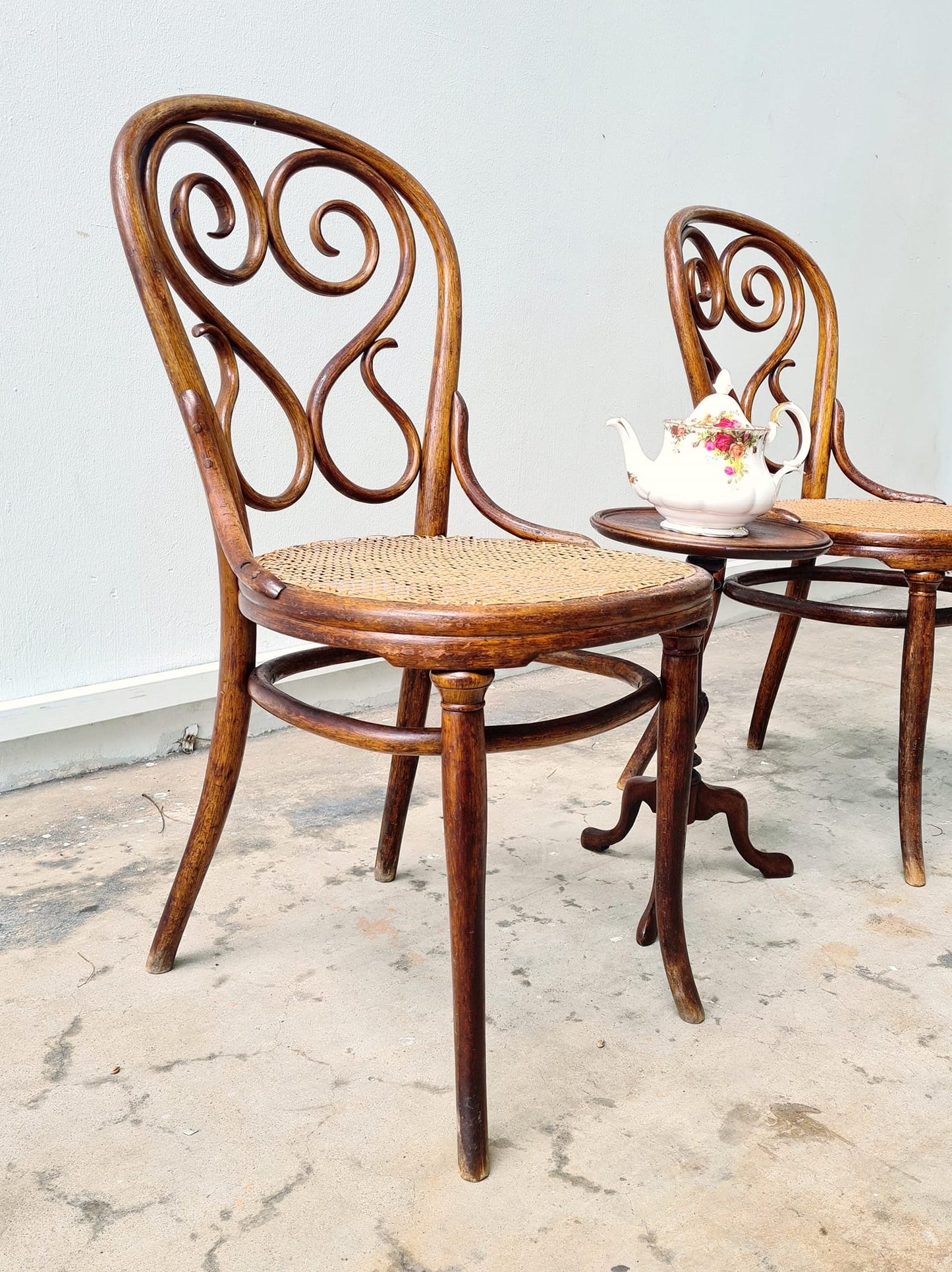 A pair of Original Thornet bent wood chair from England 