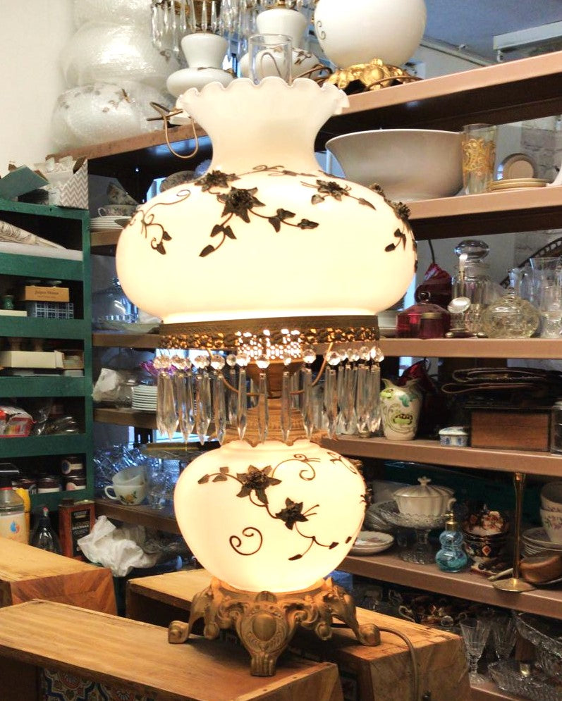 Vintage Lamp with Gilt Ormolu