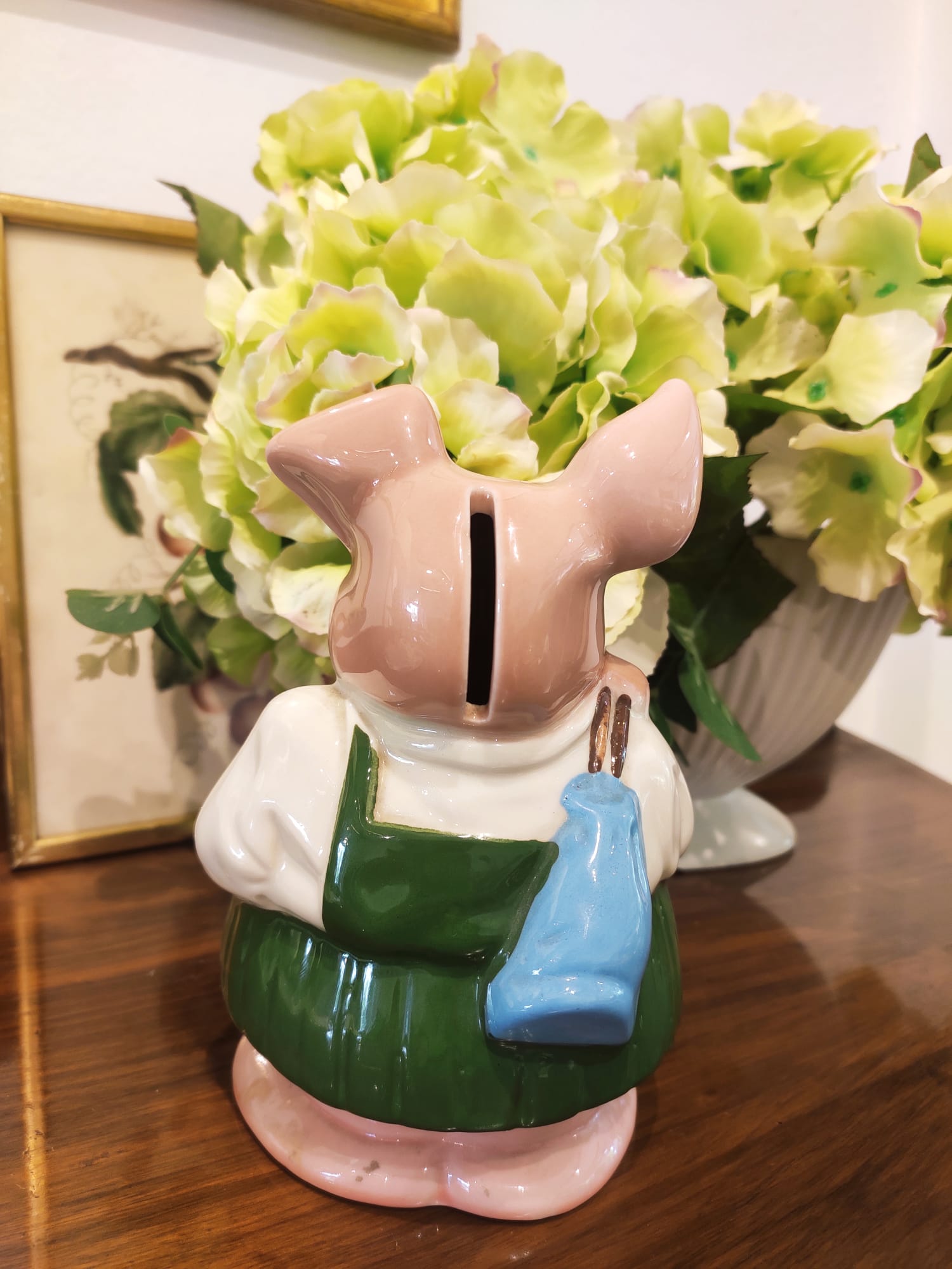 Rare Vintage Wade England Pottery NatWest Pigs - Girl Annabel Piggy Bank