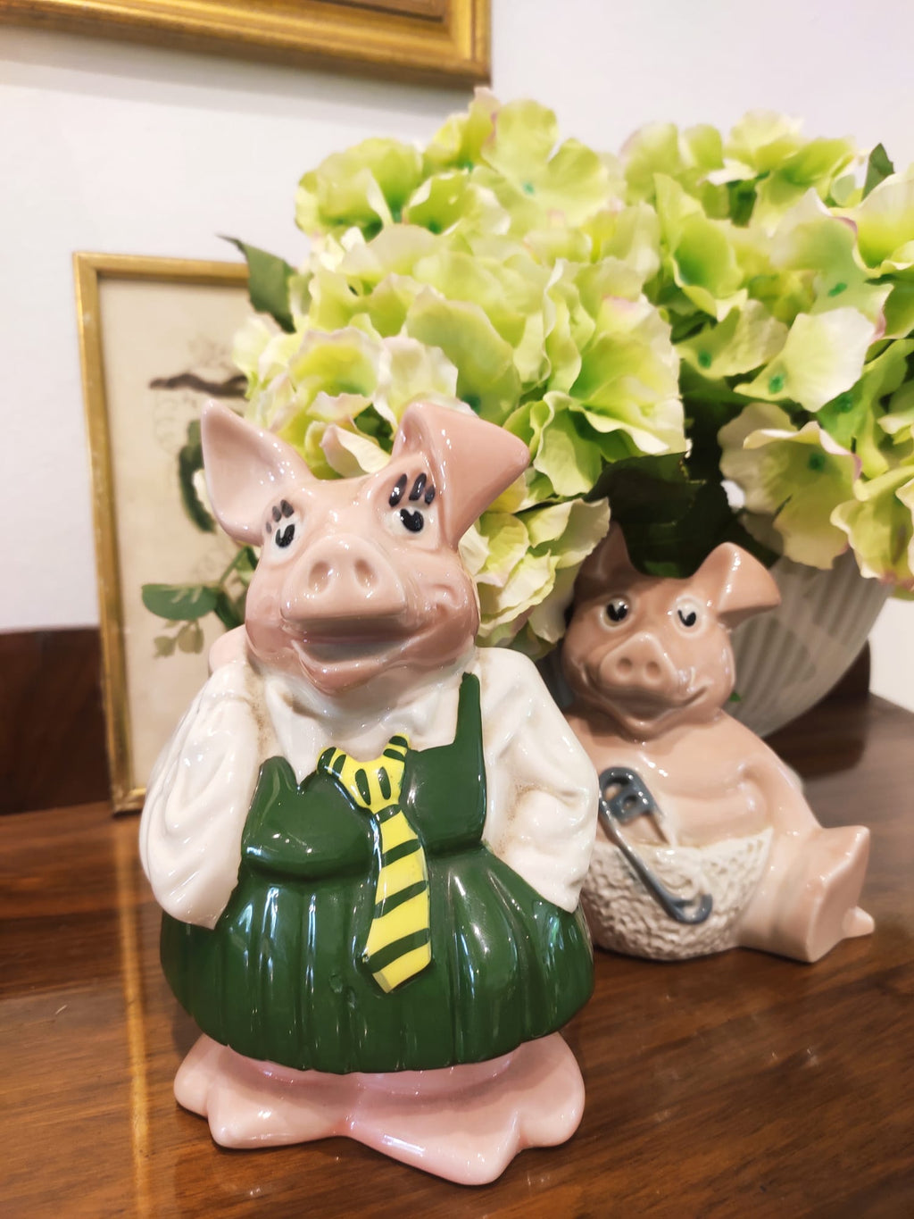Rare Vintage Wade England Pottery NatWest Pigs - Girl Annabel Piggy Bank