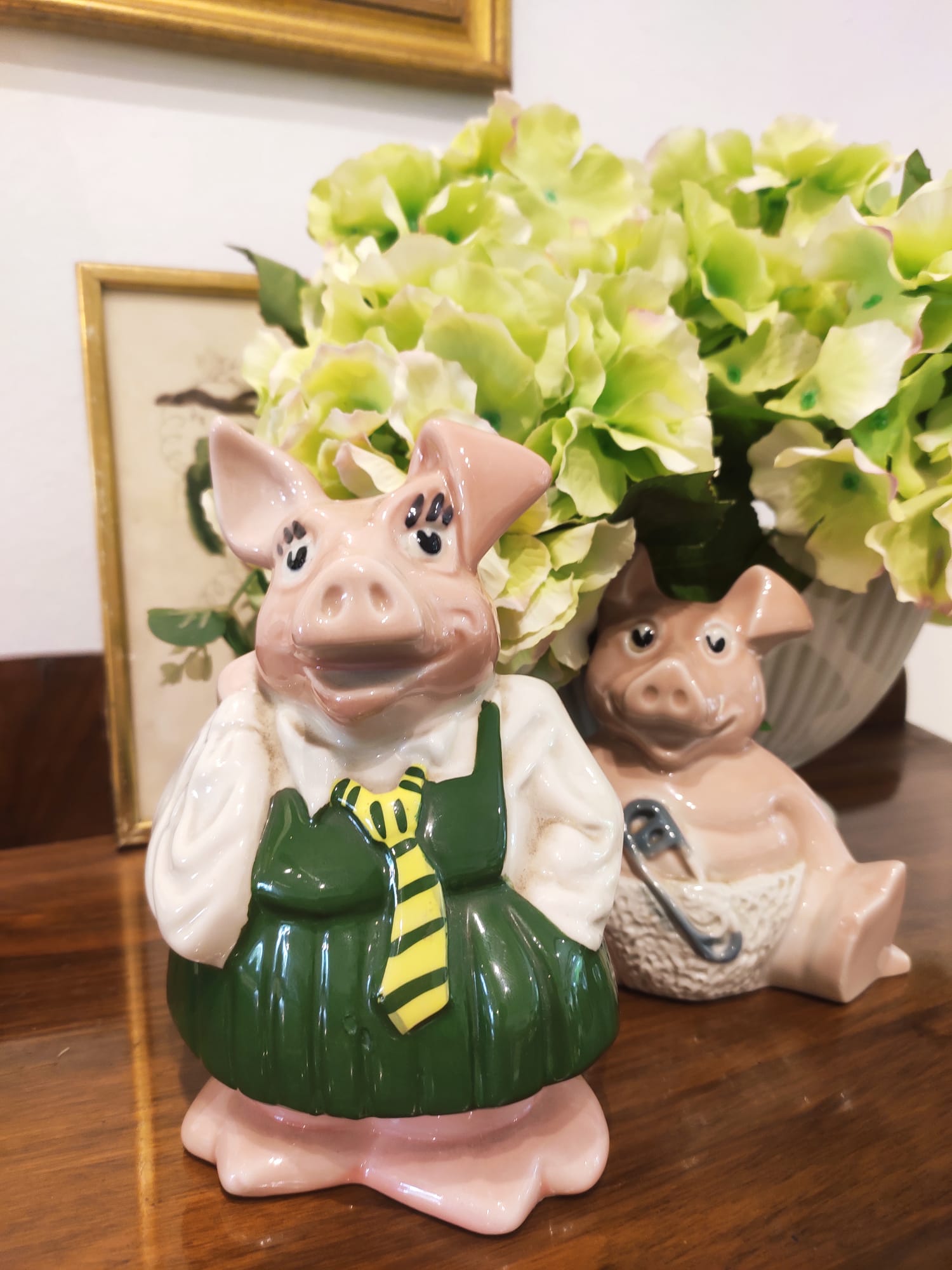 Rare Vintage Wade England Pottery NatWest Pigs - Girl Annabel Piggy Bank