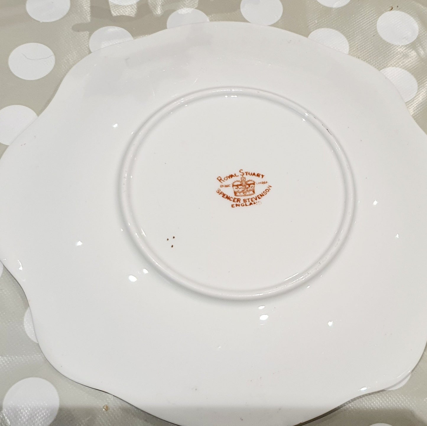 Royal Stuart Imari style Hand Painted Big Sandwich Plate