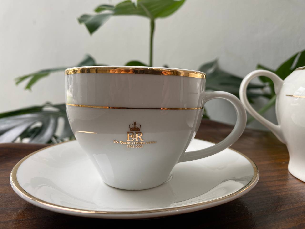 Queen Elizabeth II Golden Jubilee Teacups and Saucers