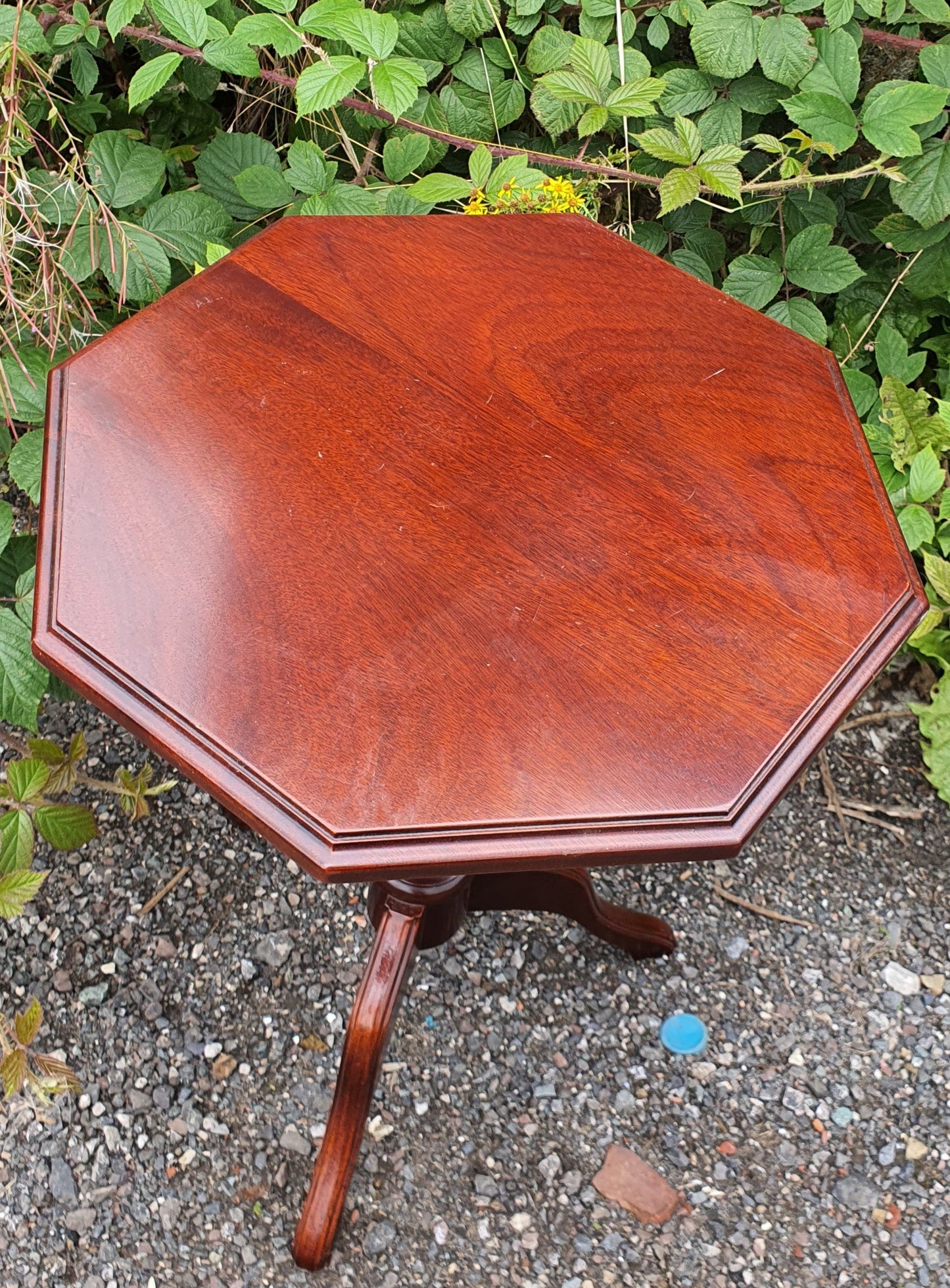 Vintage Hexagonal Mahogany Table